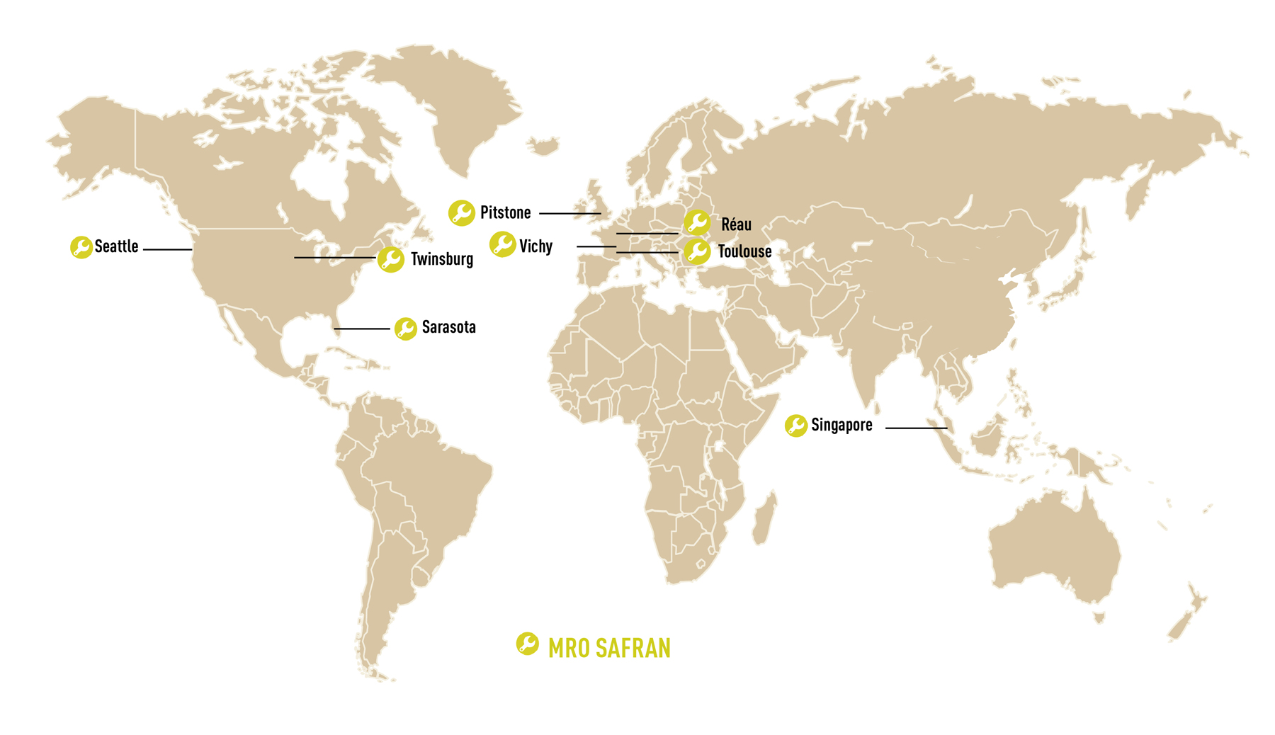 Safran Electrical & Power MRO locations